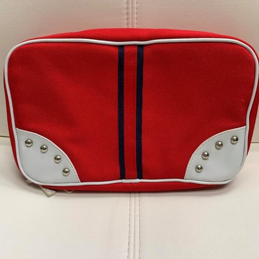 Women's Cosmetic Toiletry Portable Pouch Bag Red